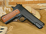 Металевий Іграшковий пістолет Colt 1911" Galaxy G. 13 Преміум класу, фото 2