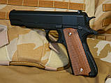 Металевий Іграшковий пістолет Colt 1911" Galaxy G. 13 Преміум класу, фото 6