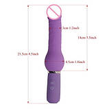 Бархатистий фалоімітатор з вібро, фото 6