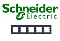 Рамка 5-постова горизонтальна Shneider-Electric Asfora антрацит EPH5800571