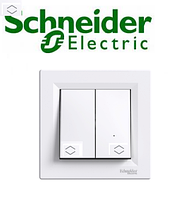 Вимикач 2кл. прохідний Shneider-Electric Asfora білий EPH0600121