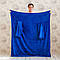 Плед з рукавами Snuggie (140x190 см ) / Флісовий плед / М'яка ковдра з рукавами Синій, фото 2