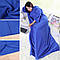 Плед з рукавами Snuggie (140x190 см ) / Флісовий плед / М'яка ковдра з рукавами Синій, фото 9