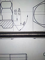 Шпилька резьбовая М12х1000 DIN 975 (сталь А2)