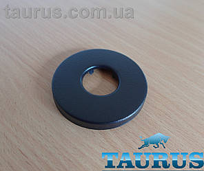Чорний круглий декоративний фланець, розмір D54 мм / висота 6 мм, під внутрішній розмір 1/2" (21мм). Латунь