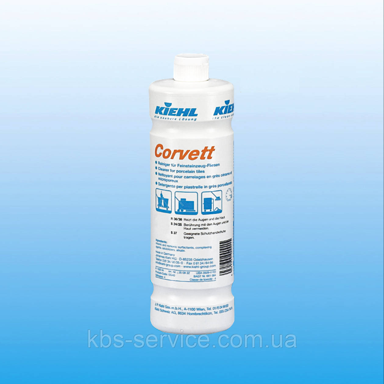 Засіб для глибокого чищення плитки з керамограніта Corvett, 1 л, Kiehl