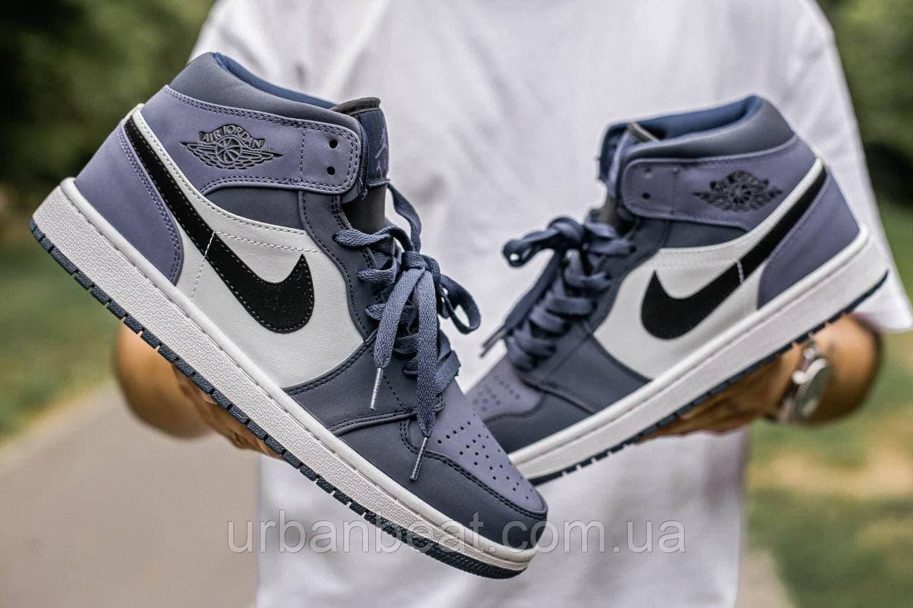 Пакетні кросівки Air Jordan Ro 1 Mid «Obsidianianian », фото 1