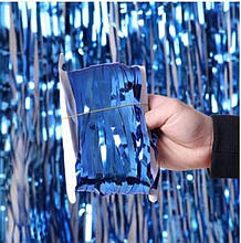 Фольгована шторка синій металік 1*2 метри Китай
