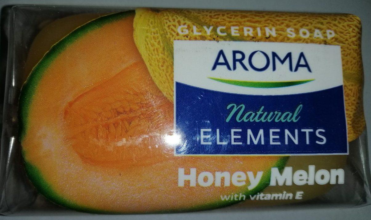 Мило "Aroma Natural Elements Honey Melon " Медова диня (з вітаміном "Е") 100гр. - фото 1 - id-p1562252406