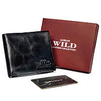 Кошелек мужской кожаный Always Wild N2002-VTK-BOX-4558 черный