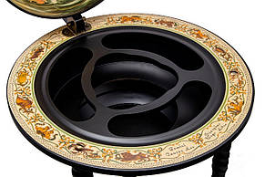 Глобус бар підлоговий 33001 WB (33*88*44 см) на 3 ніжках, фото 4