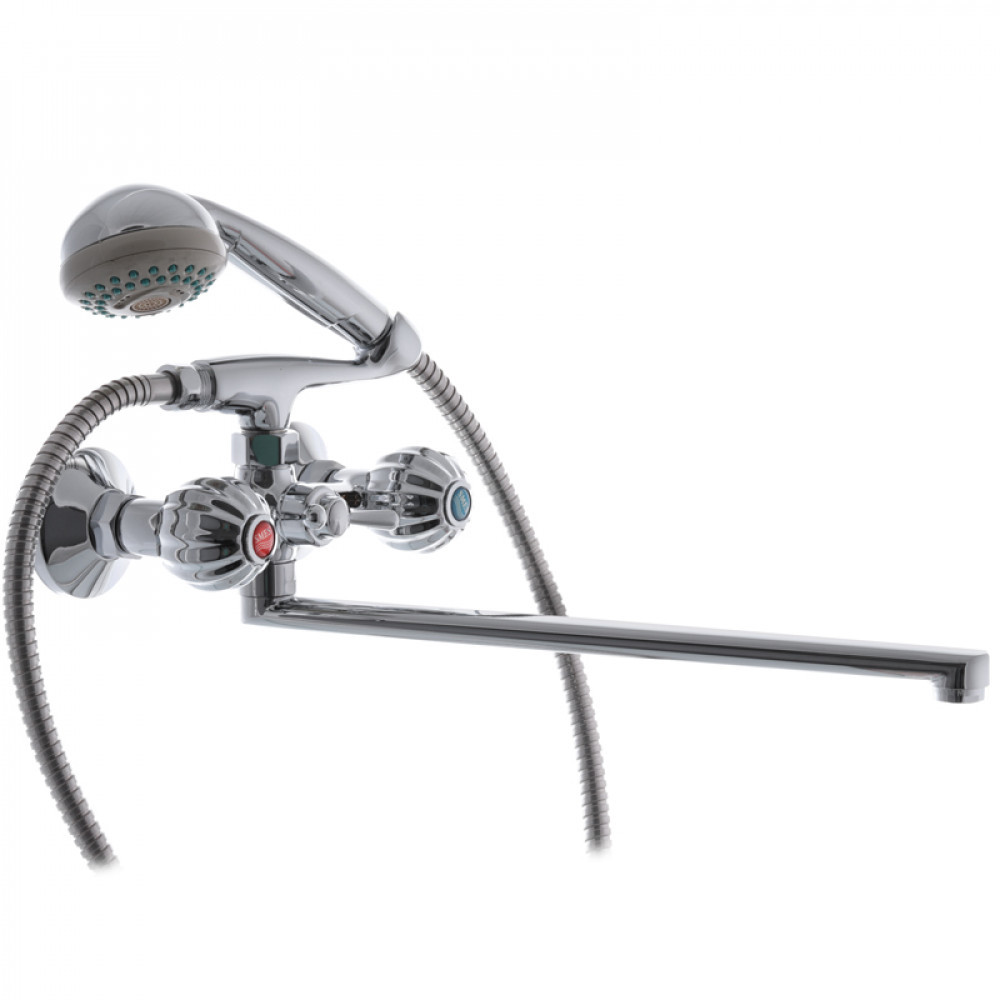 Кран для ванной двухрукояточный с длинным гусаком EUROPRODUCT АПЕЛЬСИН ...