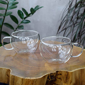 Набір чашок Ardesto з подвійними стінками AR2627GH 2 по 270мл, фото 2