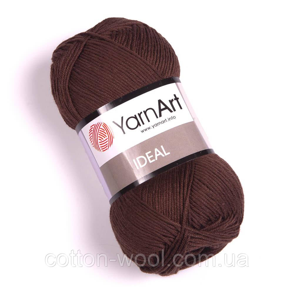 Yarnart Ideal (Ярнарт Идеал) 100% Хлопок 232 шоколад - фото 1 - id-p502570355
