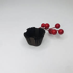 Паперова форма для цукерок, 30*30*30 мм, коричнева (60 шт.)