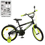 Велосипед дитячий двоколісний Profi Y1871-1 18" зростання 110-130 см вік 5 до 8 років зелений, фото 7