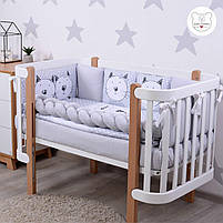 Постільний комплект в ліжечко Baby Veres Cats family 6 одиниць, фото 3