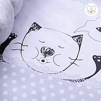 Постільний комплект в ліжечко Baby Veres Cats family 6 одиниць, фото 5