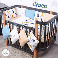 Комплект постільної білизни в ліжечко Baby Veres Croco 6 одиниць, фото 4