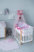 Постільний комплект в ліжечко Baby Veres It's a girl 6 одиниць, фото 4