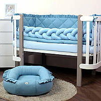 Постільний комплект в ліжечко Baby Veres Macaroon Blueberry 6 одиниць, фото 3