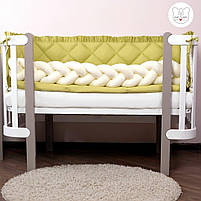 Постільний комплект в ліжечко Baby Veres Macaroon Green 6 одиниць, фото 4