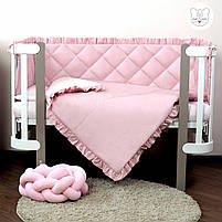 Постільна білизна для дитячого ліжечка Baby Veres Macaroon Raspberry 6 одиниць, фото 3