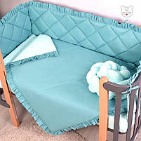 Постільний комплект в ліжечко Baby Veres Macaroon Tiffany 6 одиниць, фото 3