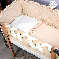 Набір в ліжечко для новонародженого Baby Veres Macaroon Vanilla 6 одиниць, фото 5