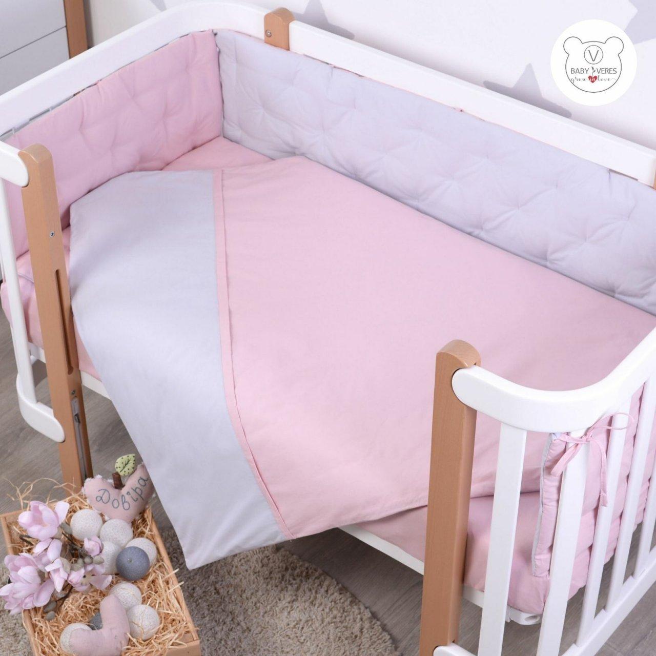 Комплект в ліжечко Baby Veres Point pink 6 одиниць