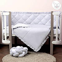 Дитяча постільна білизна Baby Veres Macaroon Earl grey 6 одиниць, фото 5