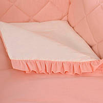 Постільний комплект в ліжечко Baby Veres Macaroon Peach 6 одиниць, фото 5