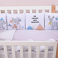 Постільний комплект в ліжечко Baby Veres Scandi grey 6 одиниць, фото 7