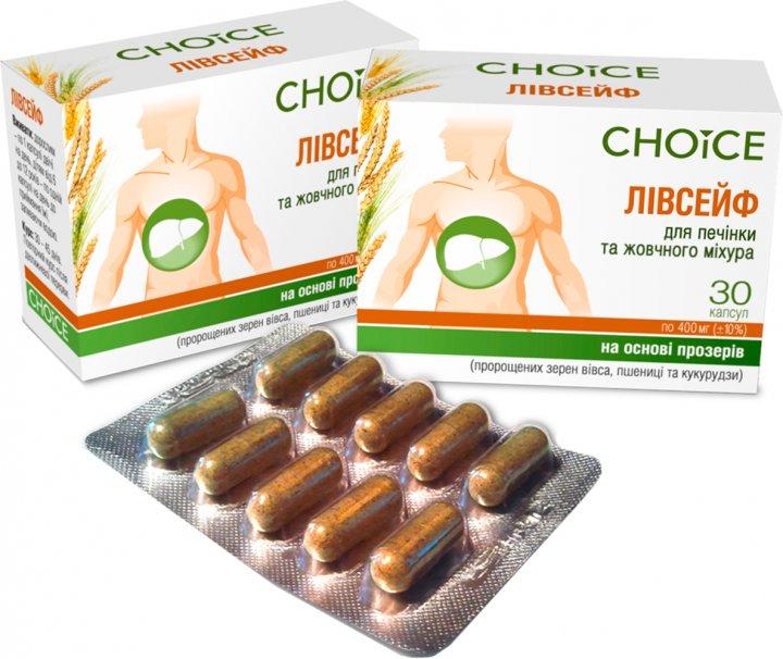 Choice Лівсейф комплекс для печінки і жовчного міхура Чойс 30капс. ЛИВСЕЙФ