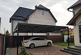 Навіс для дому, дачі та авто у сучасному стилі, фото 8