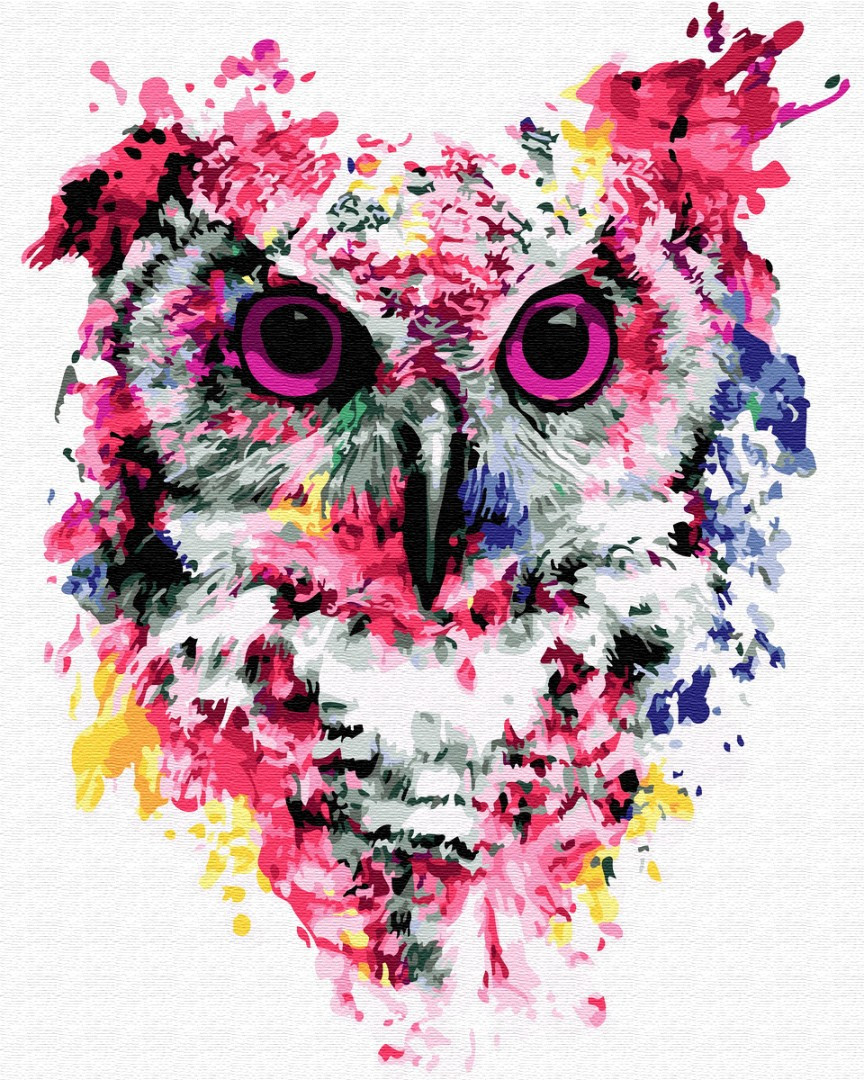 Картина за номерами Brushme Сова в фарбах OGX26136 40x50 см