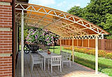 Навіс для дому, дачі та авто у сучасному стилі, фото 7