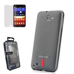 Capdase. Samsung i9220 Galaxy Note. Силіконовий чохол (+плівка) Gray