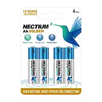 Батарейка NECTIUM Alkaline Gold bottom AA / LR6 (4шт)