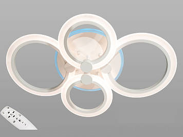 Люстра світлодіодна стельова A8022/4 WH LED 3 color dimmer