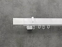 Карниз Marcin Dekor Square line Квадро 400 см подвійний білий глянець (тримач 9-13 см)