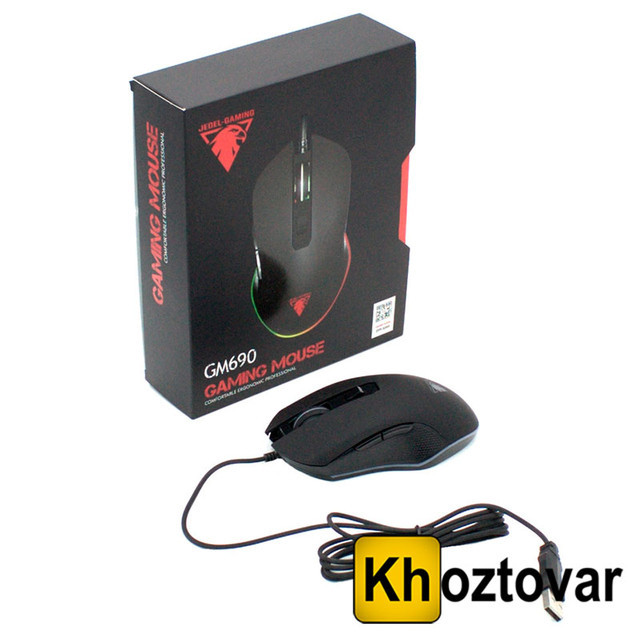 Ігрова комп'ютерна миша USB Jedel GM-690 | Геймерська комп'ютерна миша з RGB підсвіткою