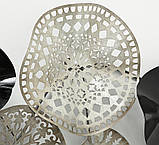 Настінний геометричний декор Шовк з металу 90 * 60 * 10см, фото 4