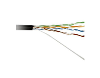 Кабель витая пара 4*2*0,5 мм, CCA ATCOM standard UTP Lan cable Cat 5E, Черный, наружный, PVC+PVE (бухта 305 м)