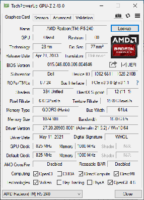 Відеокарта ATI Radeon R5 240 1GB GDDR3 (DVI / DisplayPort), фото 2