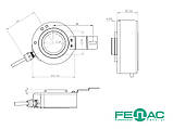 Енкодер кругових переміщень FNC F82-42330V1024-R7 (наскрізний вал), фото 2