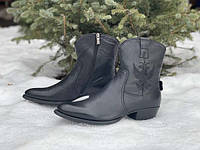 Ботинки казаки мужские кожаные 39, 40, 41 размер зимние 0612КФМ