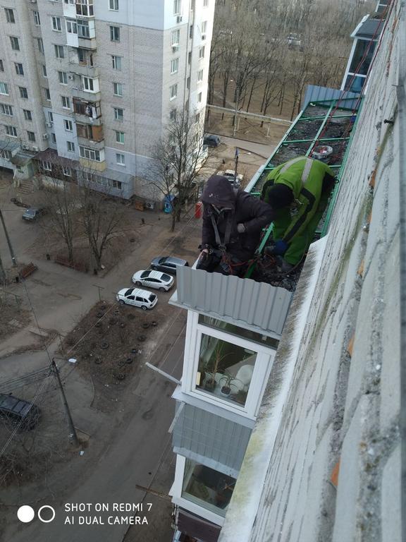 Ремонт крыши балконов 2