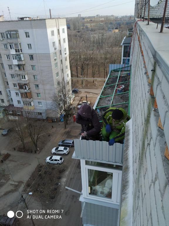Ремонт крыши балконов 3
