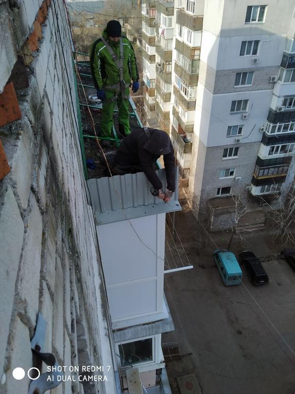 Ремонт крыши балконов 5